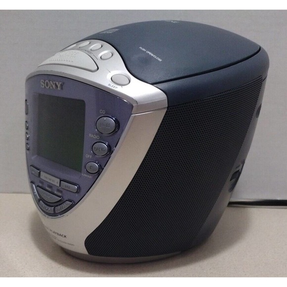 Sony Dream Machine ICF-CD843V AM/FM 4-Band Radio CD Player Alarm TESTED - Picture 4 of 9